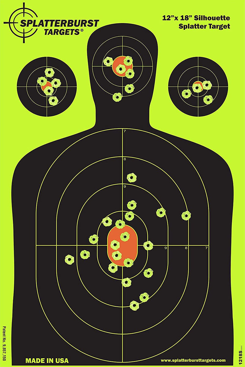 Splatterburst Targets - 12 x18 inch - Silhouette Shooting Target