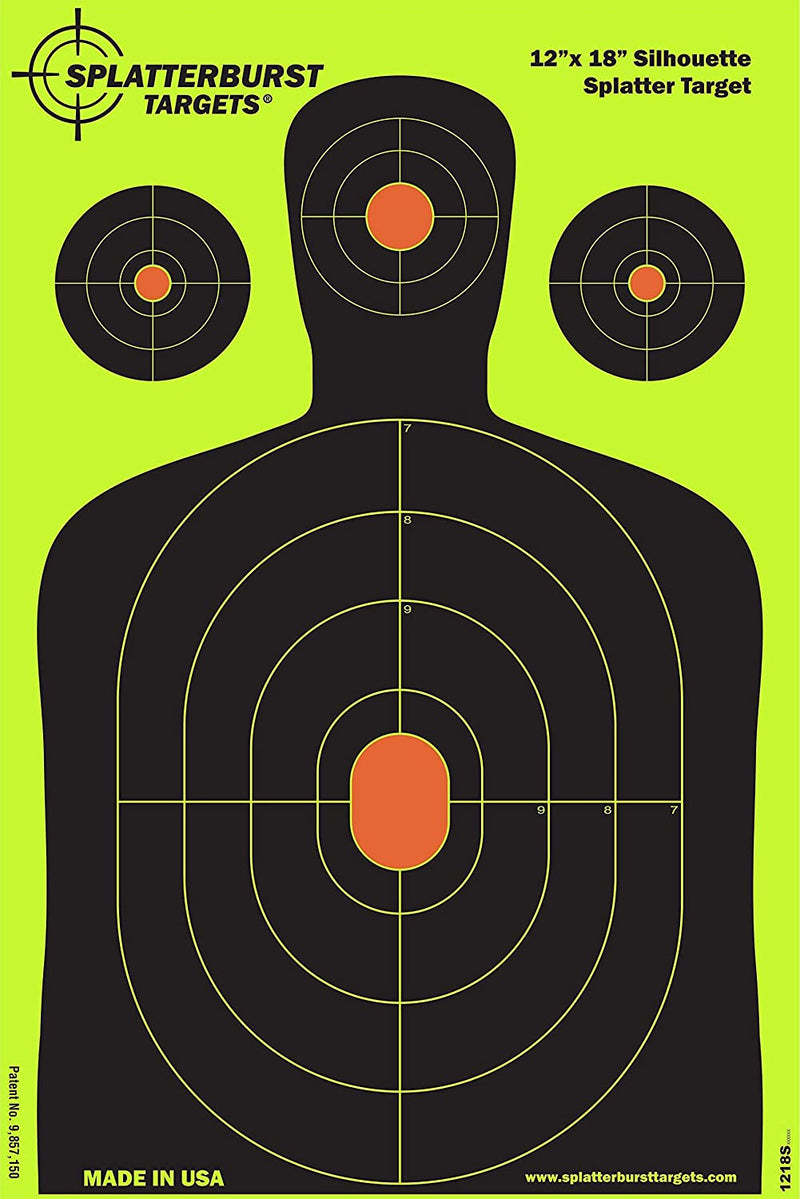 Splatterburst Targets - 12 x18 inch - Silhouette Shooting Target