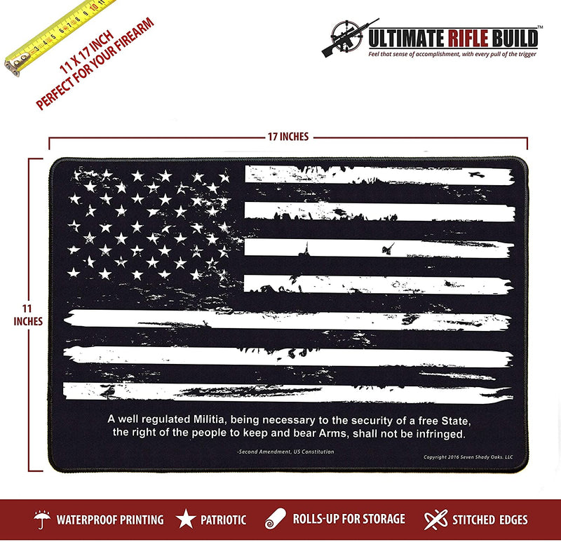 Ultimate Rifle Build- Aged Flag Gun Cleaning Mat